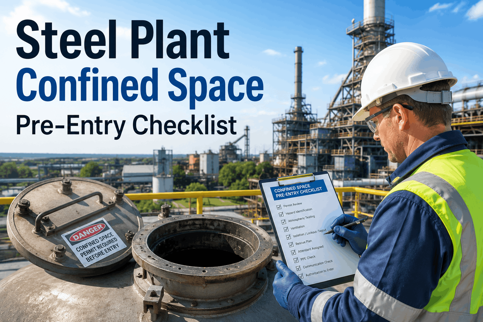 steel-plant-confined-space-pre-entry-checklist