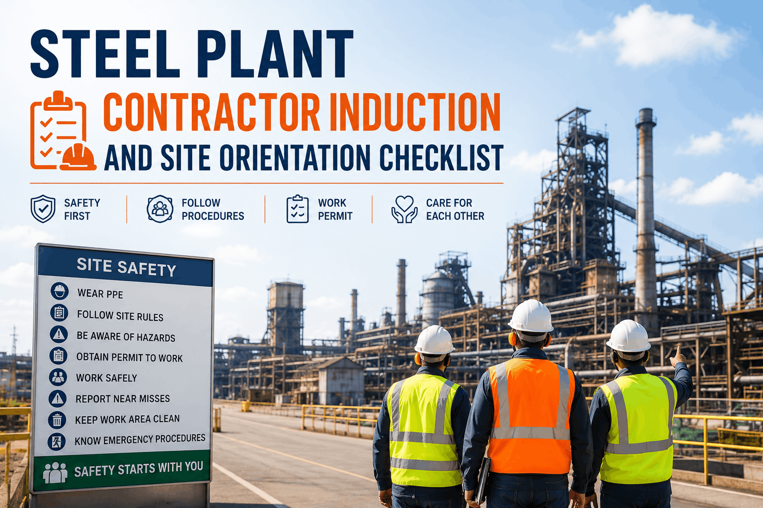 steel-plant-contractor-induction-and-site-orientation-checklist