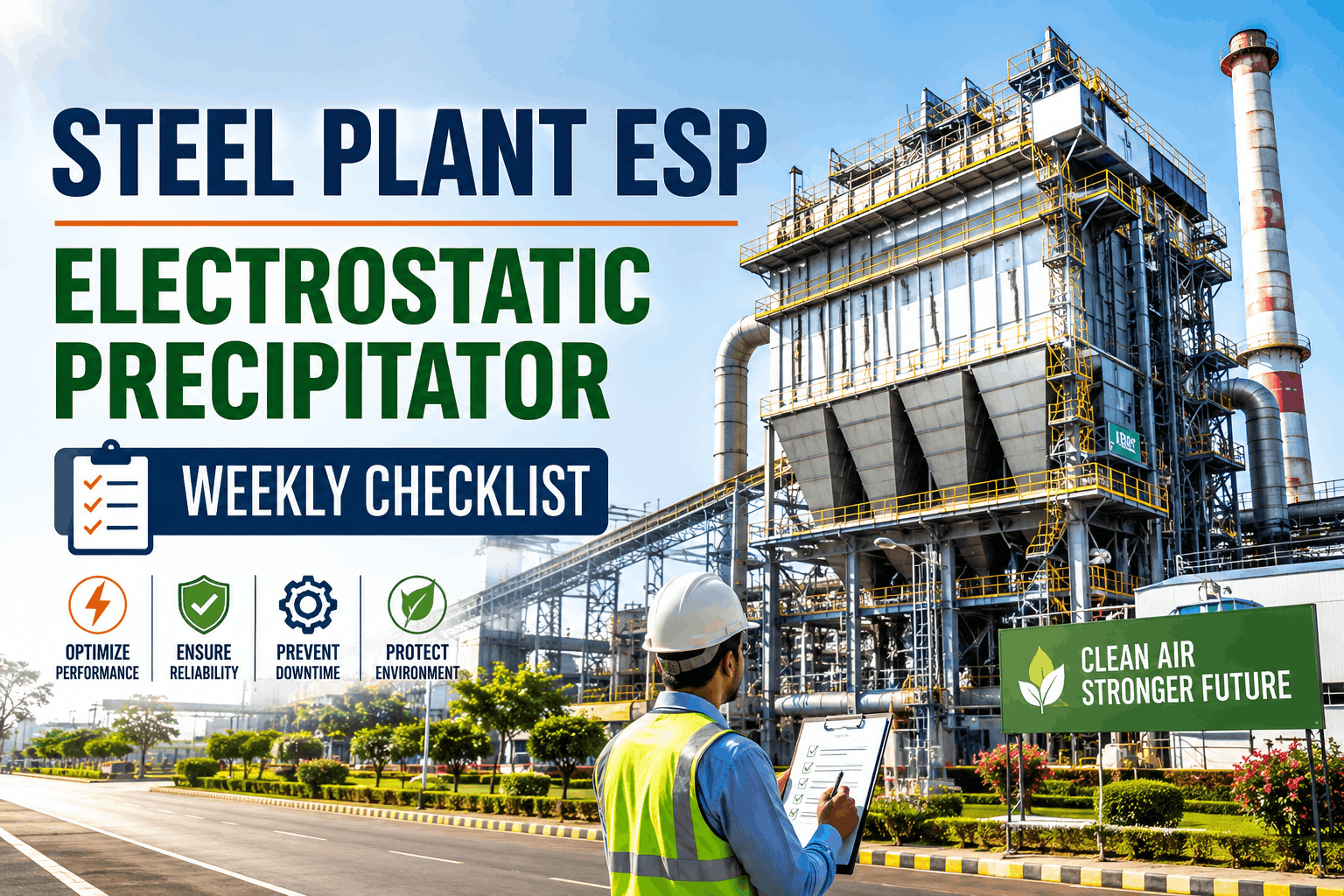 steel-plant-esp-electrostatic-precipitator-weekly-checklist