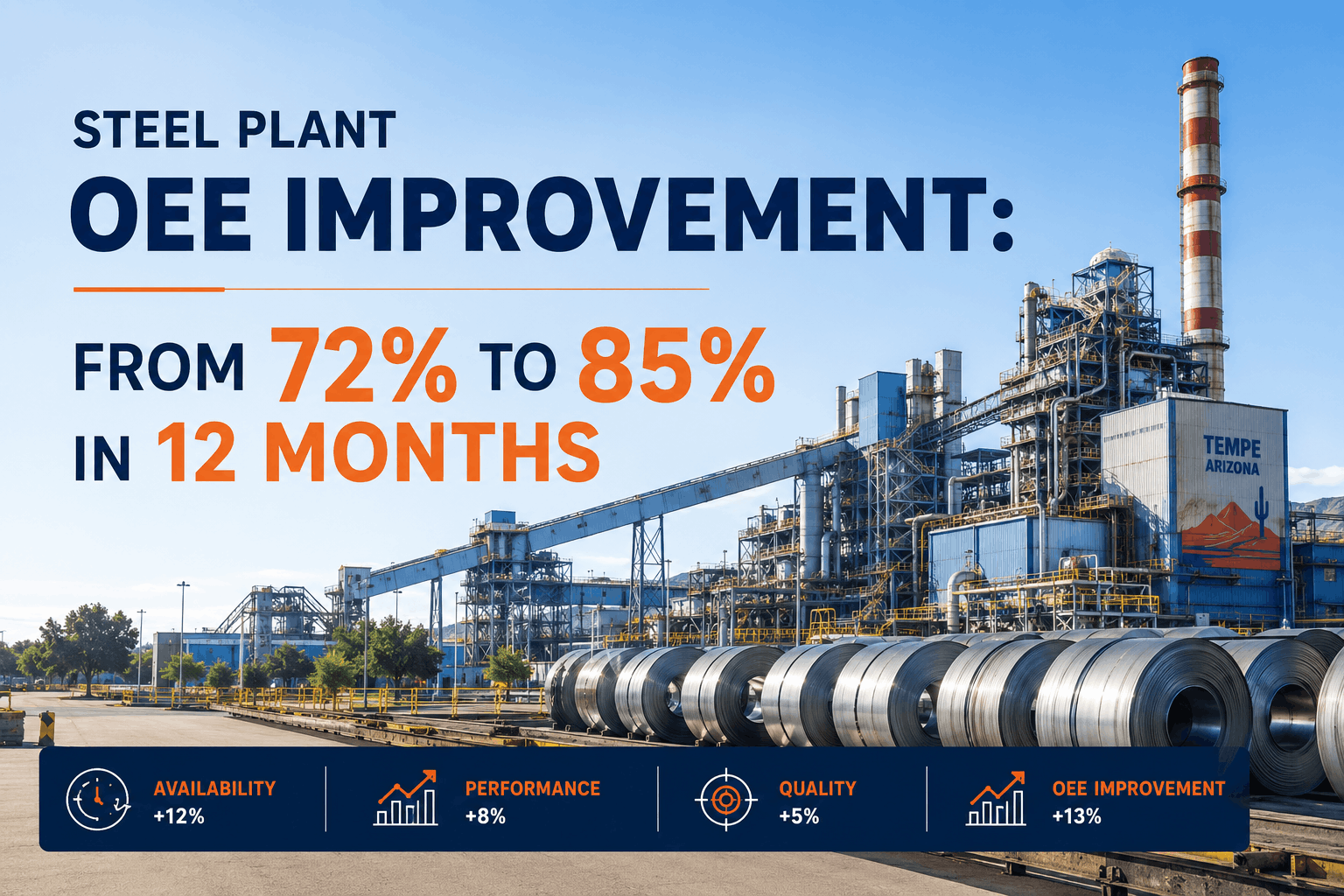 steel-plant-oee-improvement-from-72--to-85-in-12-months