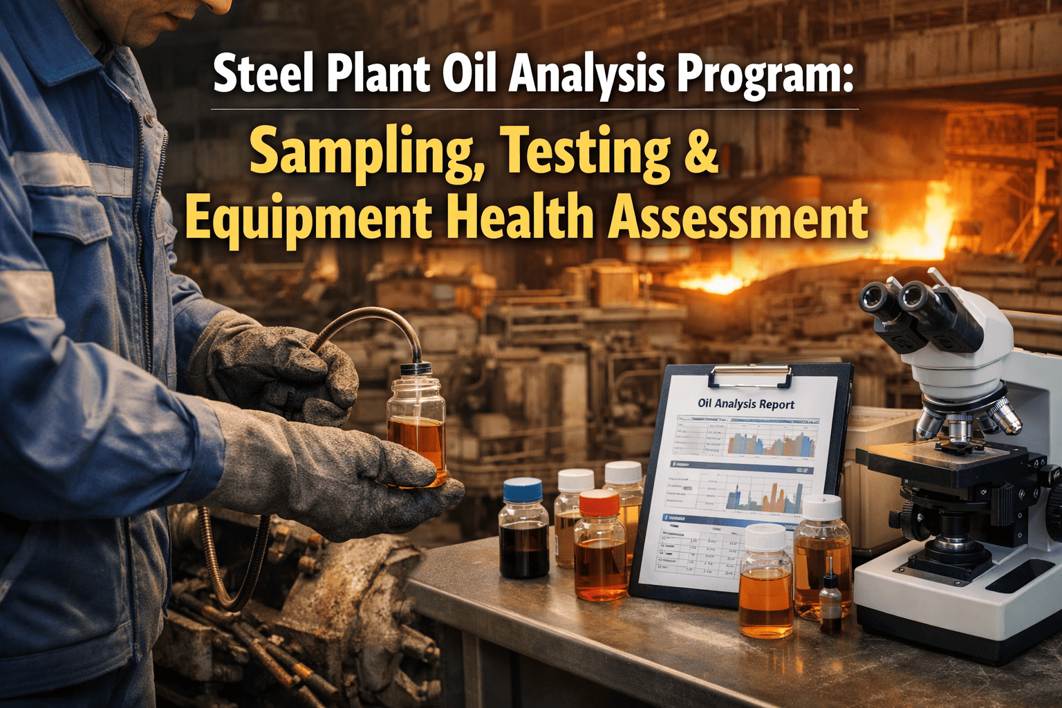 steel-plant-oil-analysis-program-sampling-testing