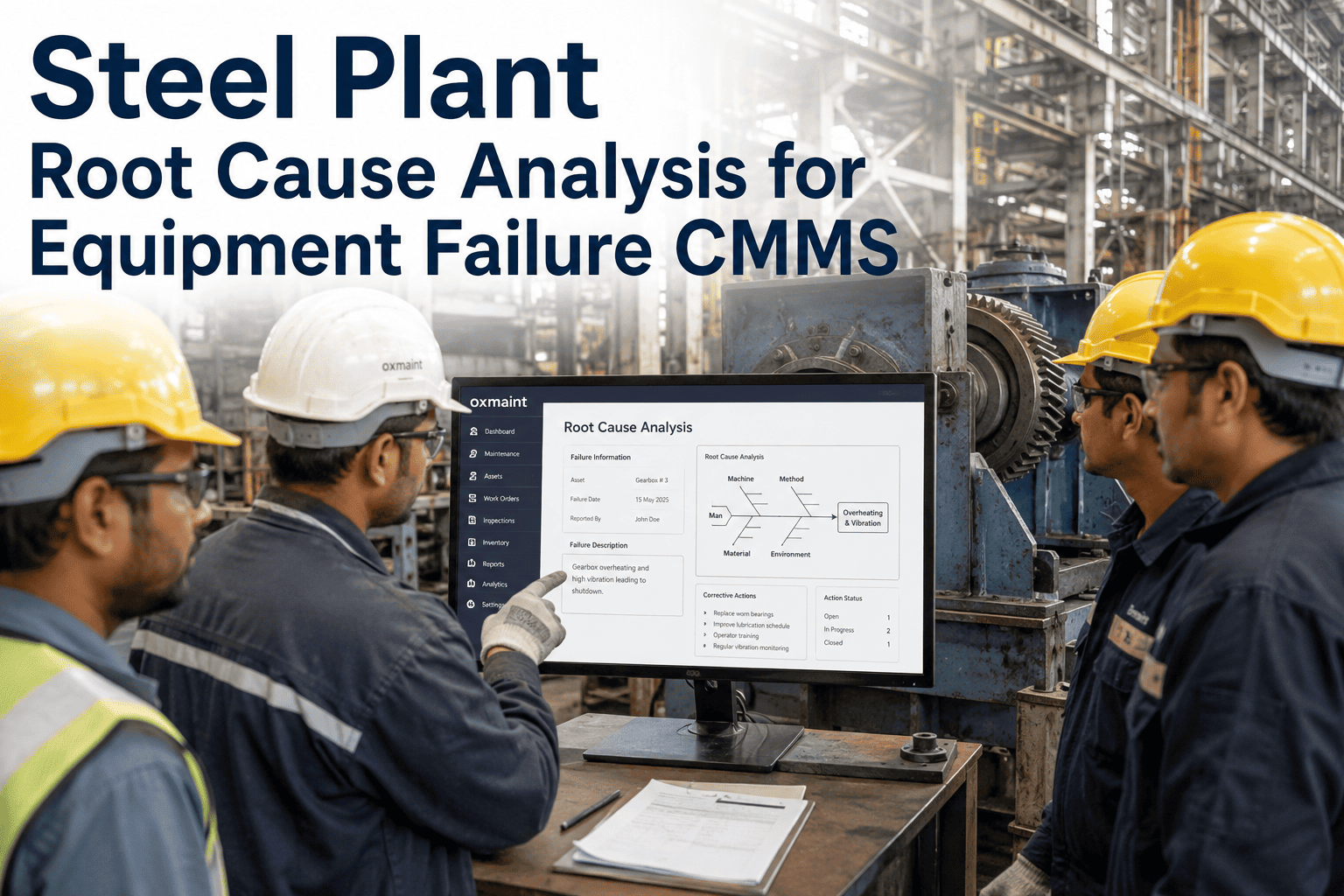 steel-plant-root-cause-analysis-equipment-failure-cmms
